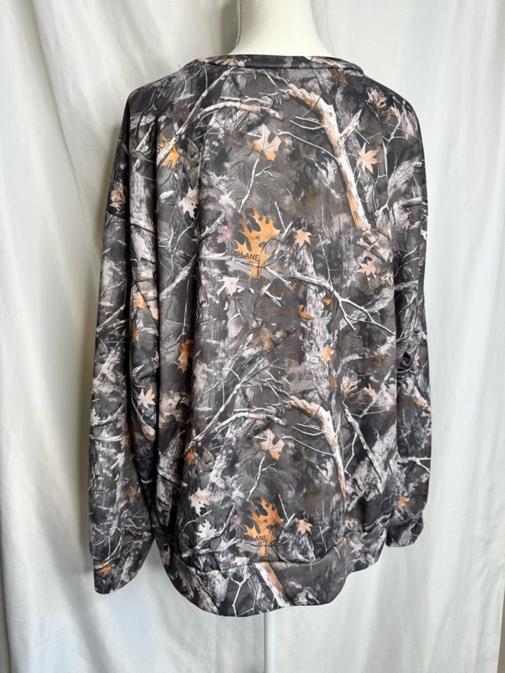 SHEIN Curve 3XL Camo Sweatshirt Mossy Oak Style Pullover Oversized - Picture 4 of 10